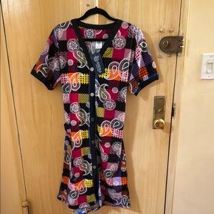 Zanzea Colorful Checkered Mini lounge Dress